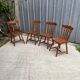 Lot de 4 chaises bistrot en bois