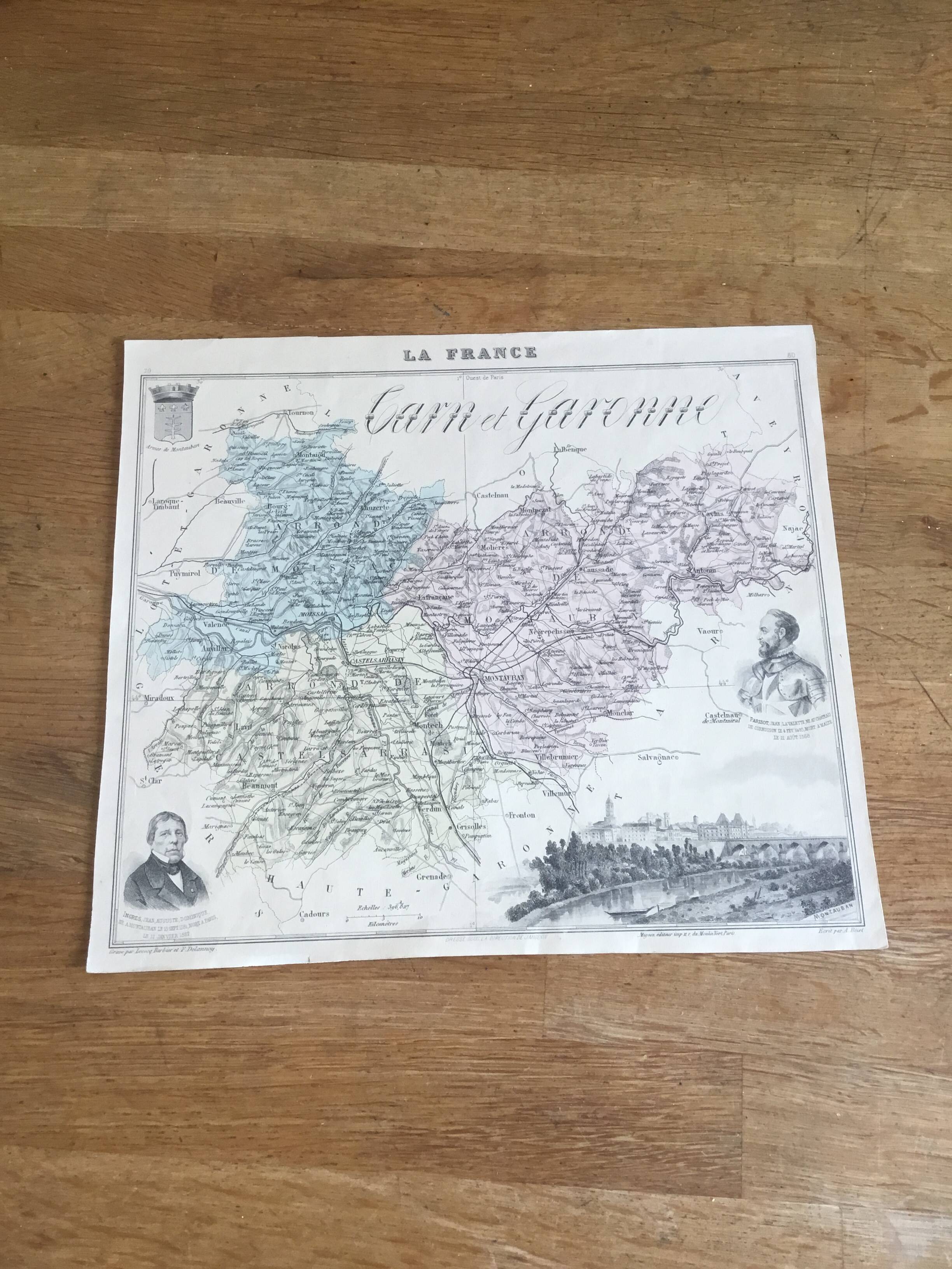 Map of Tarn-et-Garonne