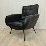 3-seater sofa and 2 vintage armchairs feet compass