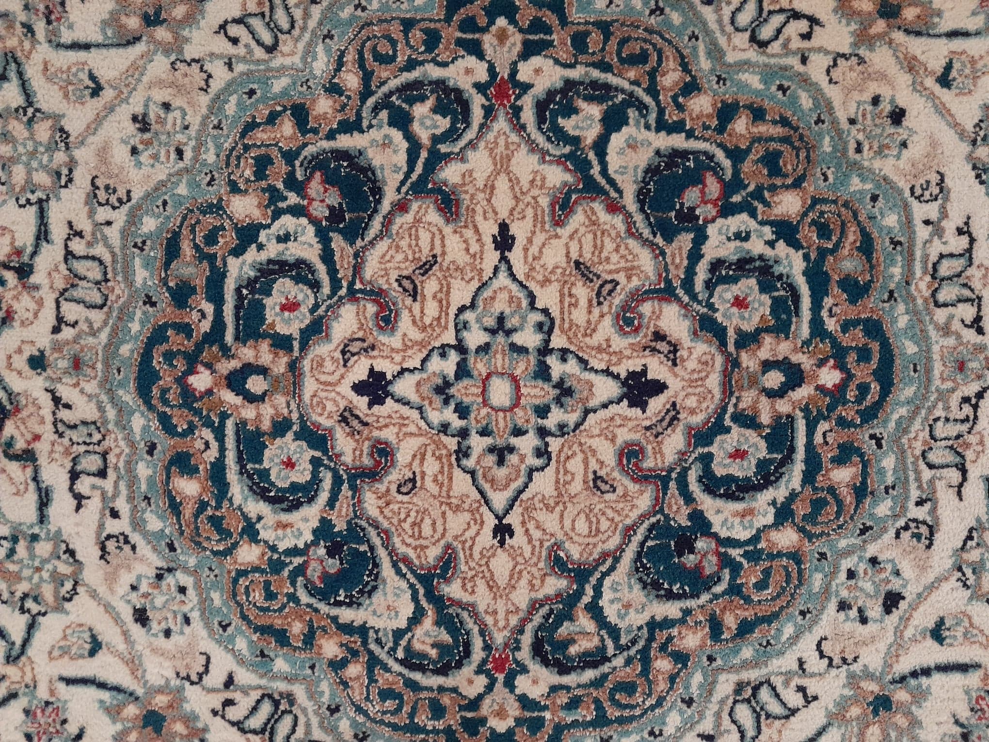 Handmade Persian Nain carpet 310x197cm