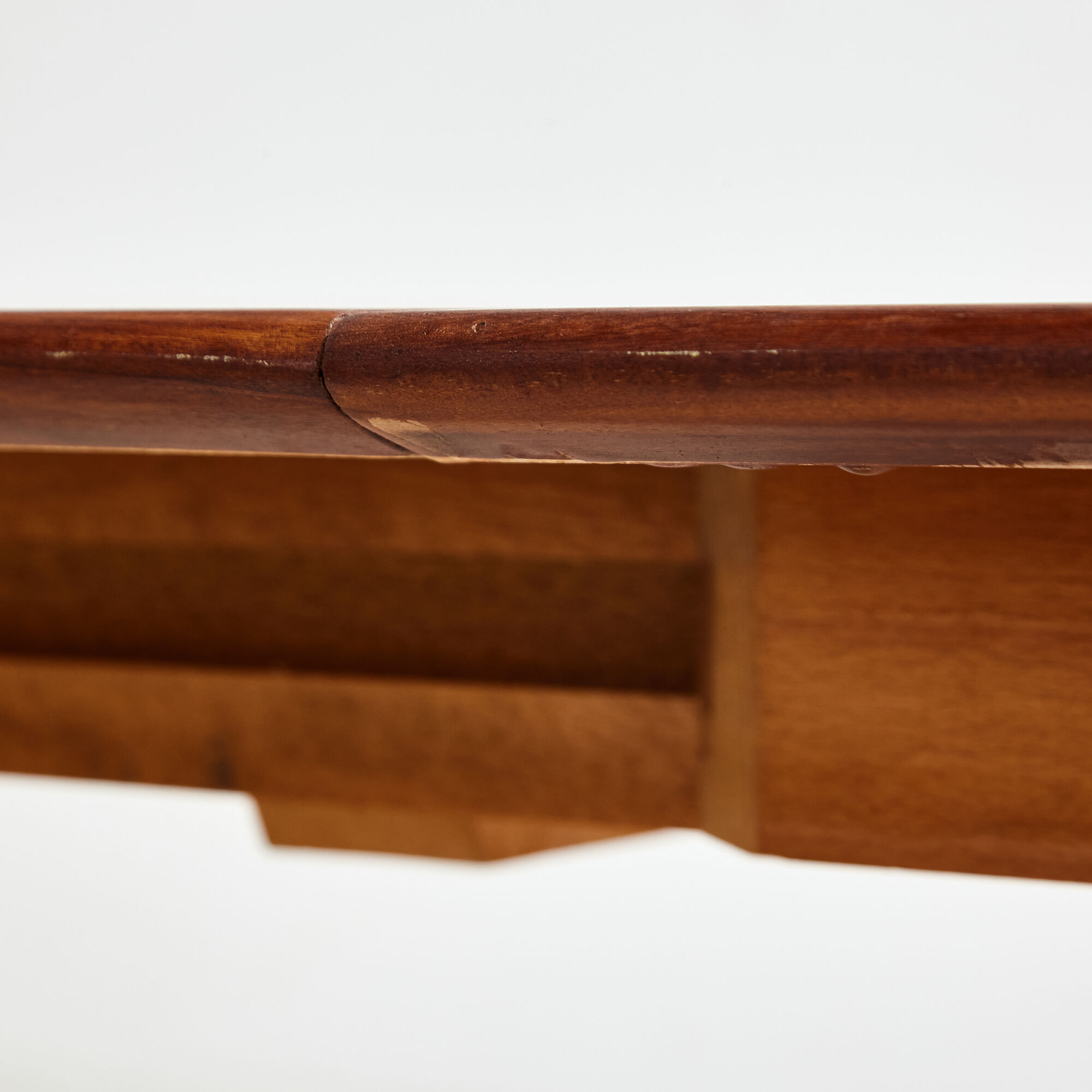 Restored teak dining table