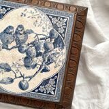 Gien birds iron earthenware trivet