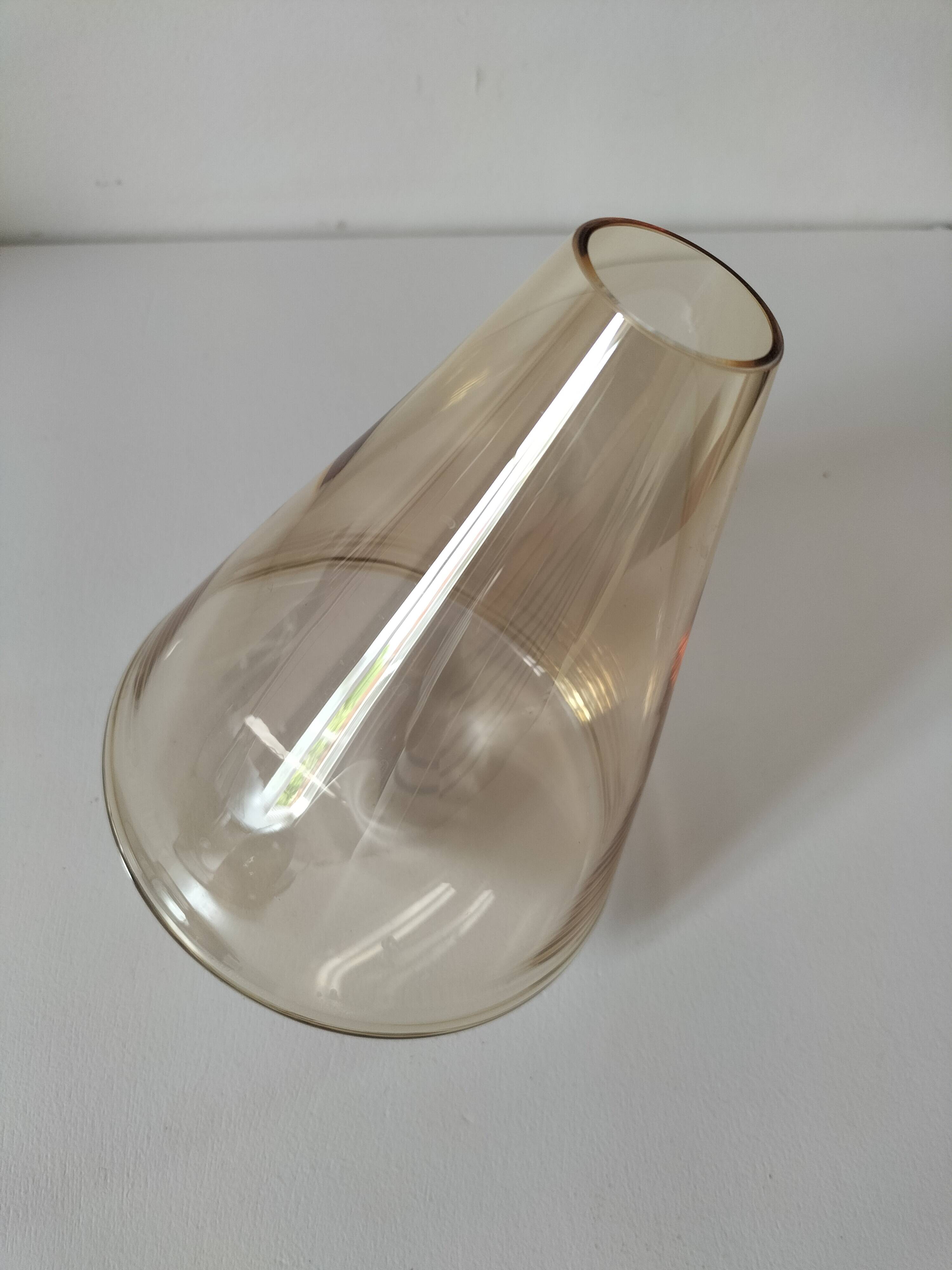 Amber fairy vase by Guy Degrenne