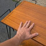 1950s modernist rolling serving table