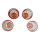 Set of 4 pink digestive glasses, Luminarc