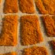 Clementine - Custom orange wool Berber rug