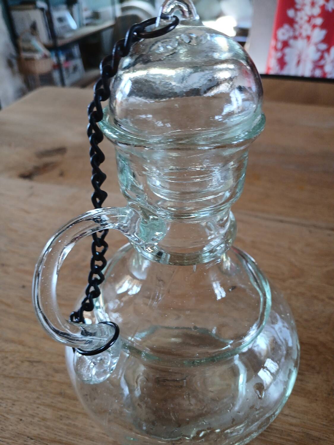 Antique glass bottle/carafe