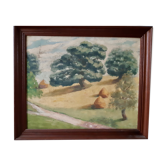 Tableau paysage ancien