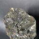 Vintage frosted glass vase from the 1970s
