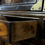 Japanese style cabinet in ironwood and gilded bronze, 19th century