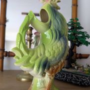 Large vintage rooster jug Saint-Clément country house spirit