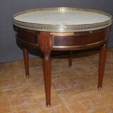 Coffee hot water bottle table in mahogany and brass XX