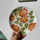 8 Moulin des Loups flower-patterned dinner plates