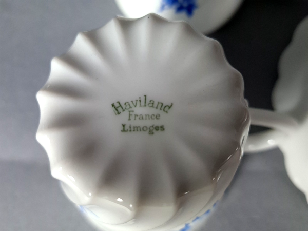 Service café complet 6 personnes porcelaine Haviland Limoges C649 S