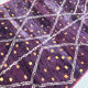 Moroccan Berber carpet beni ouarain purple with colorful graphic patterns 279x192cm