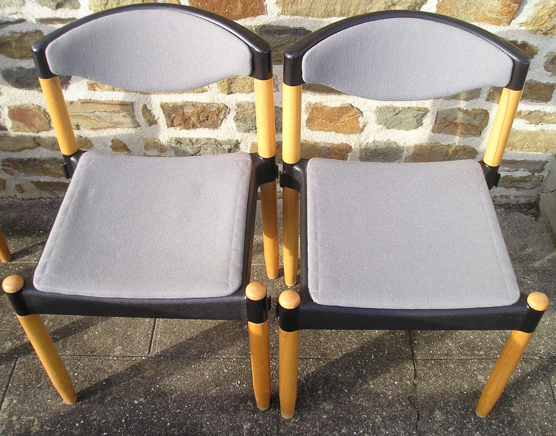 Set of 6 Strax chairs produced by Casala in 1989 design Hartmut Lohmeyer