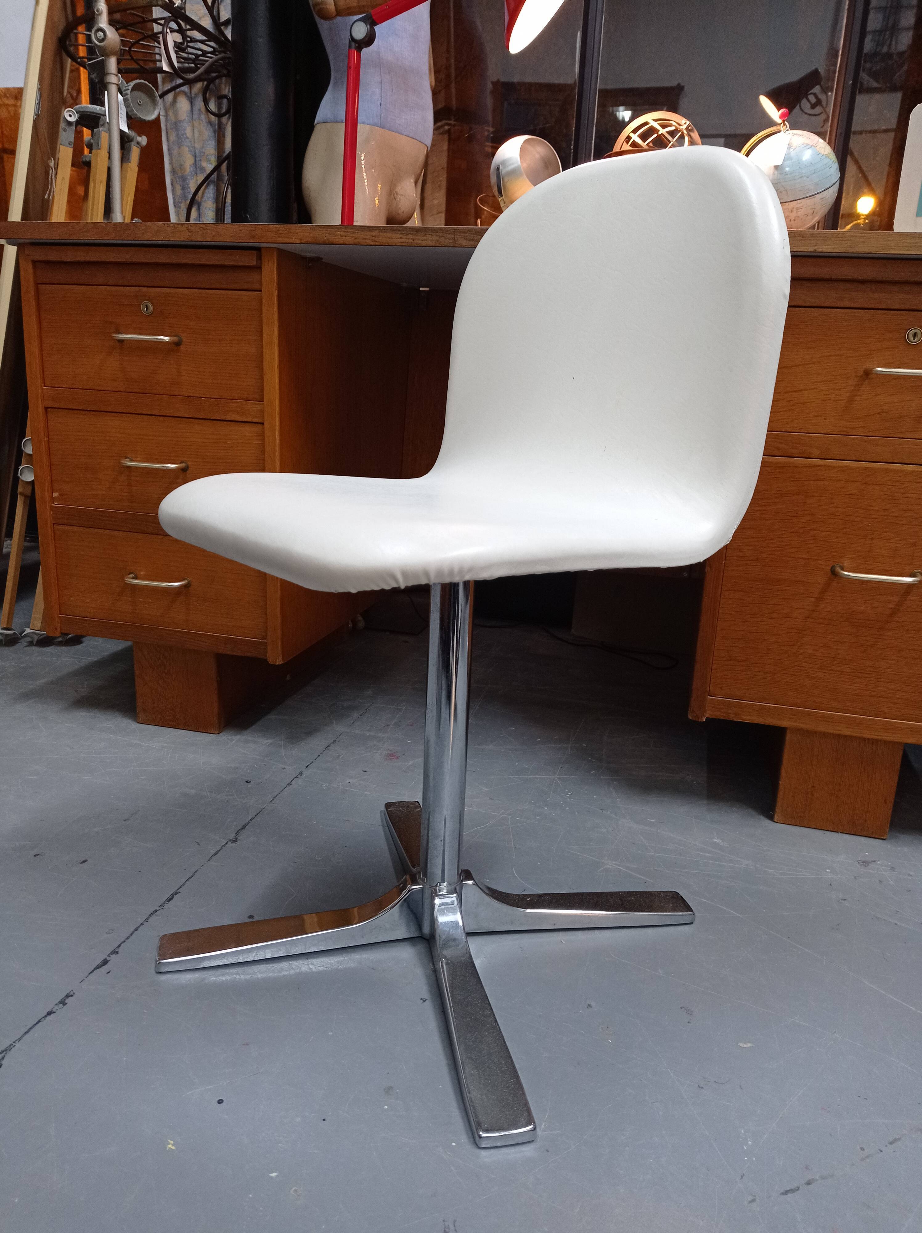White skai chair