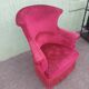 Red velvet armchair