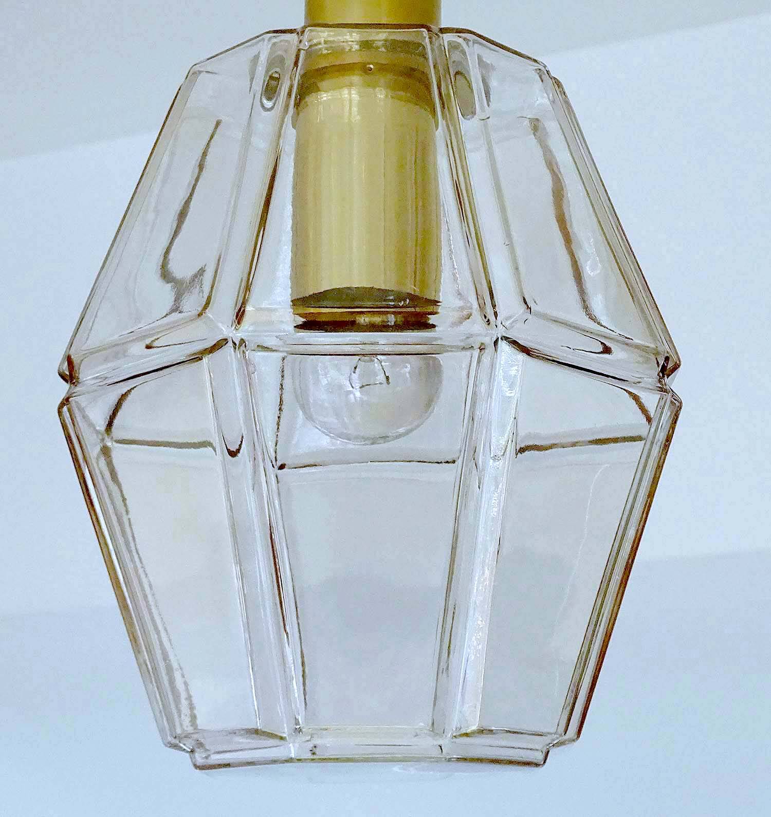 Vintage Limburg Glass Pendant Light