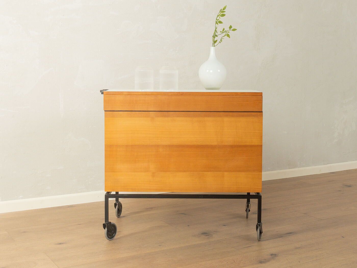 Bar cart from the 1960s