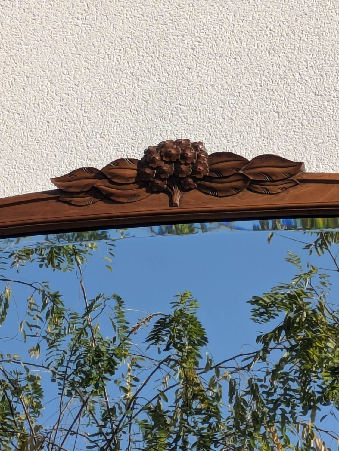 Large 187cm Art Nouveau Mirror, Nancy School, in the Majorelle style