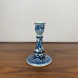 Blue & white floral candle holder by OUD, Delft, 1930/60
