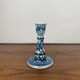 Blue & white floral candle holder by OUD, Delft, 1930/60
