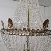 Lustre fin XIXÈME en cristal et bronze