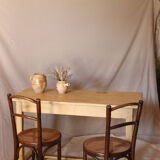 Yellow farmhouse table