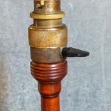 Art-deco lamp foot in solid wood turned 40s