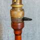 Art-deco lamp foot in solid wood turned 40s