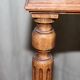 Wooden and marble bedside table