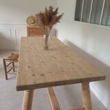 Brutalist farmhouse table