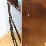 Vintage wooden showcase library 1950