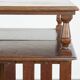 Large Antique English Oak Library Book Carousel
