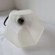 Art deco wall lamp in porcelain and glass