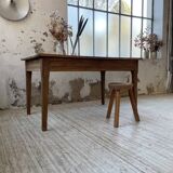 Table de ferme chêne 140 cm