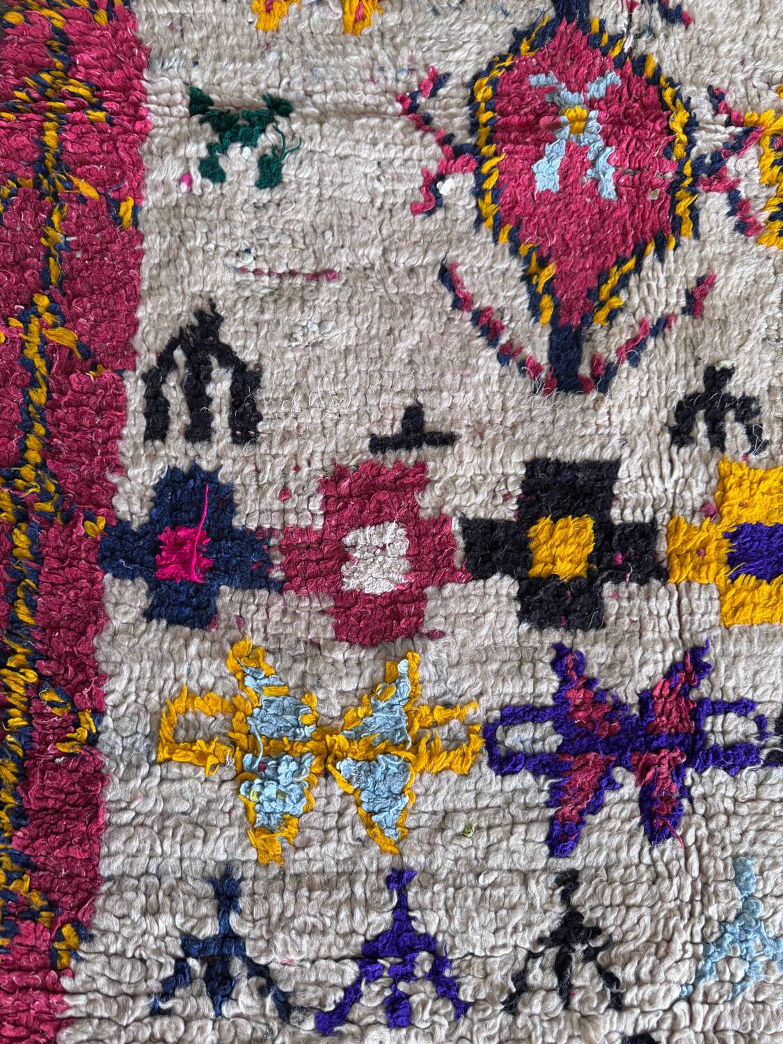 Antique Berber carpet