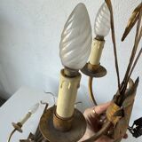 Paire applique décor gerbe de blé