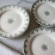 Six old flat plates "gagny" - iron earth