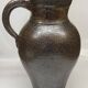 Metallic brown stoneware vase