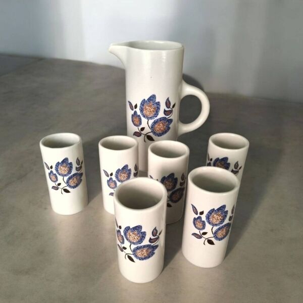 Service à orangeade en faïence de St Amand