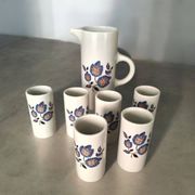 St Amand earthenware orangeade set