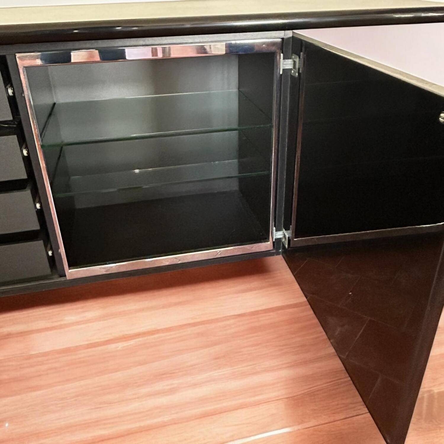 Giotto Stoppino & Ludovico Acerbis - Black Lacquered Sideboard Sheraton Ci Model