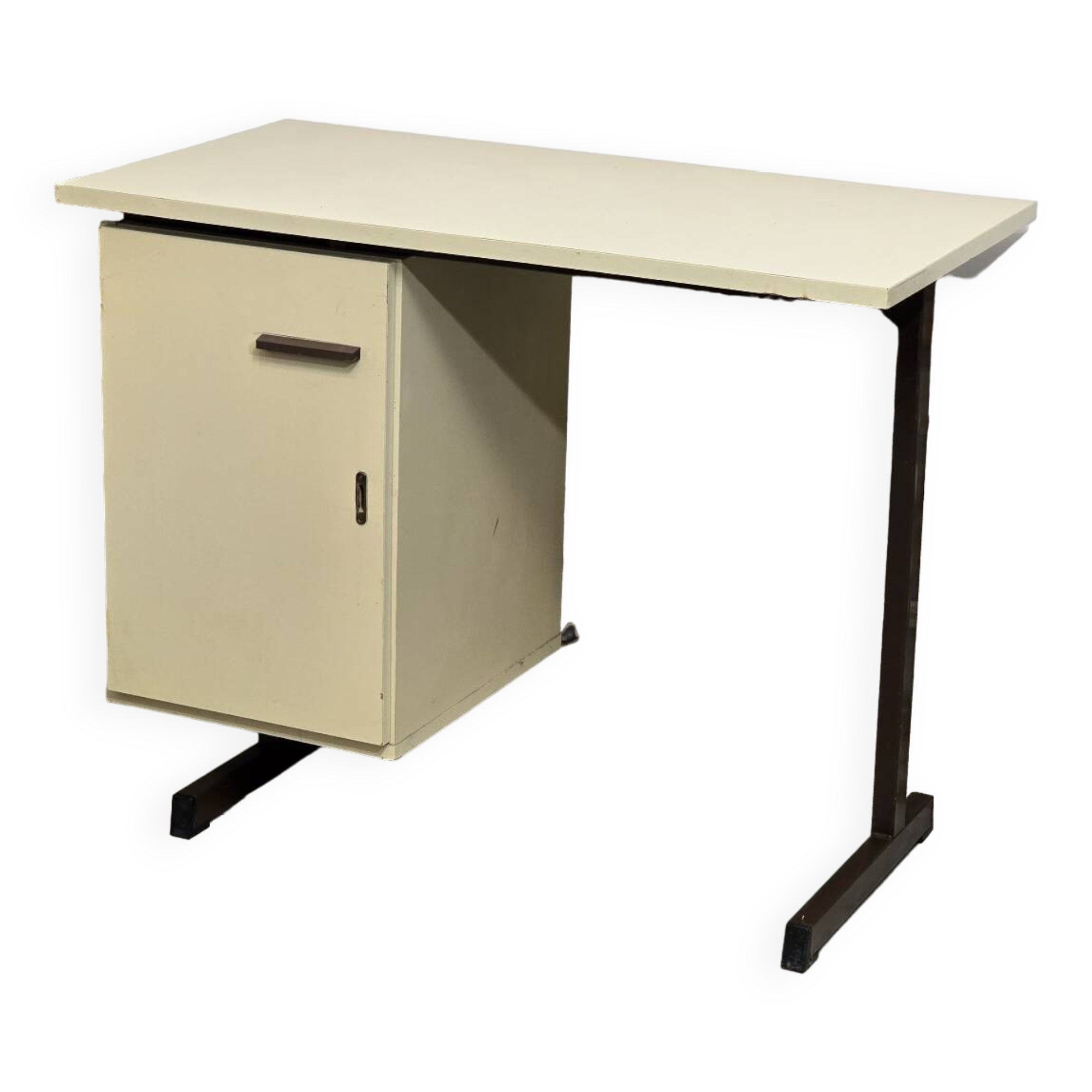 Beige Formica desk 1970
