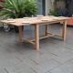 Farmhouse table with extension