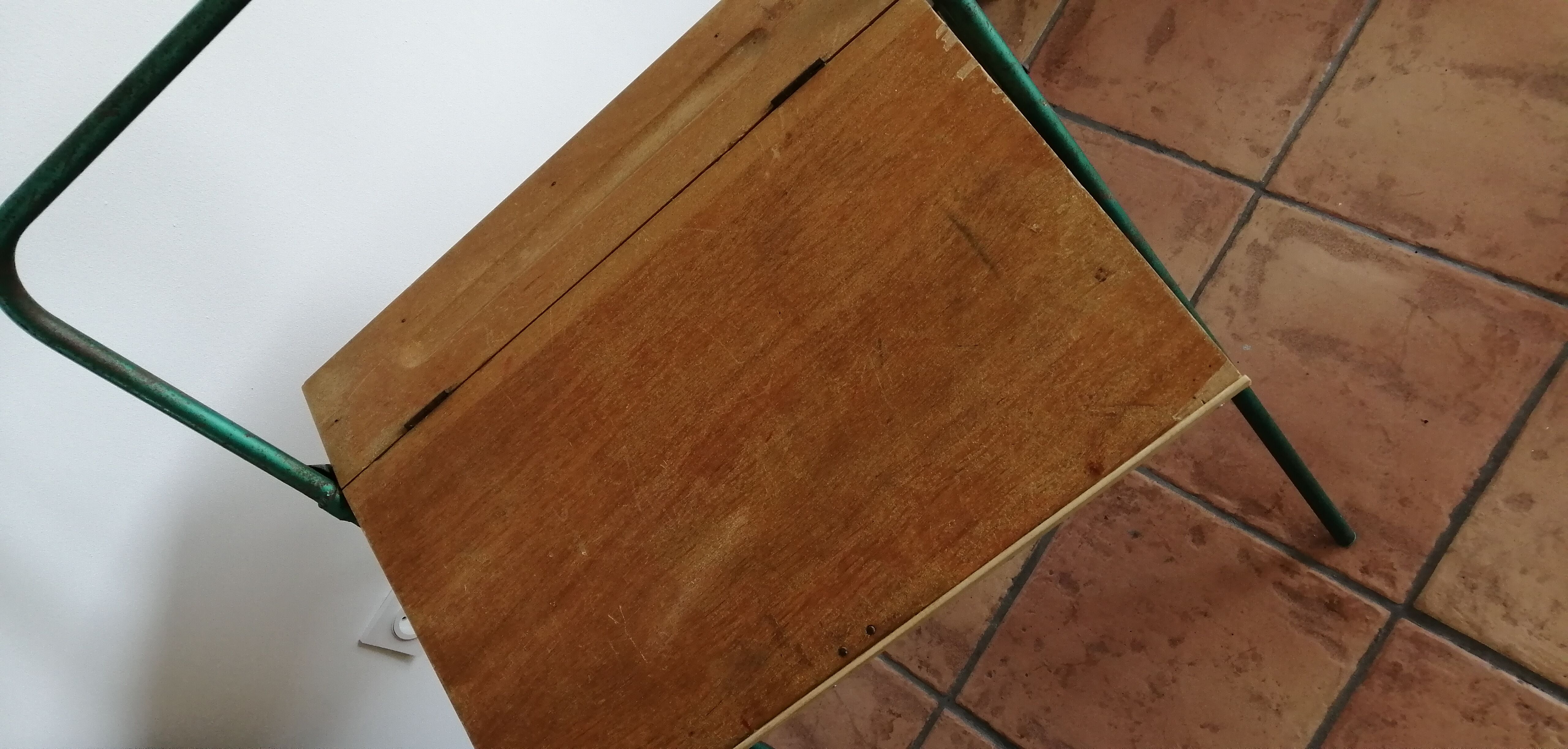 Foldable child desk 50s/60s and its chair