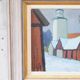 Tage Nilsson, Swedish Modern Landscape, 1960s, Oil on Panel, Framed