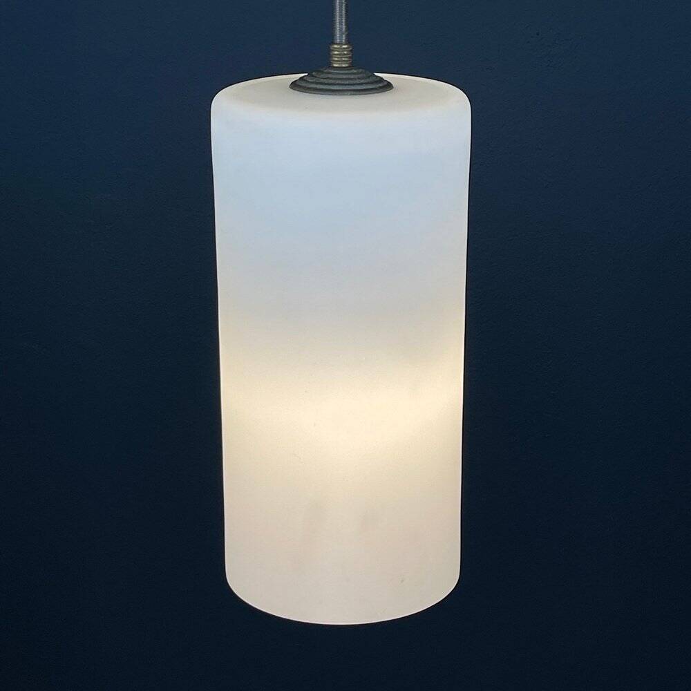 Mid-century opaline glass pendant, Italy, 1960s