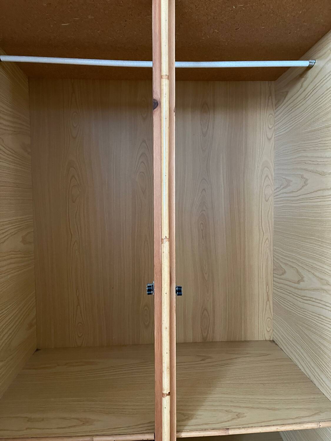 Vintage rattan wardrobe